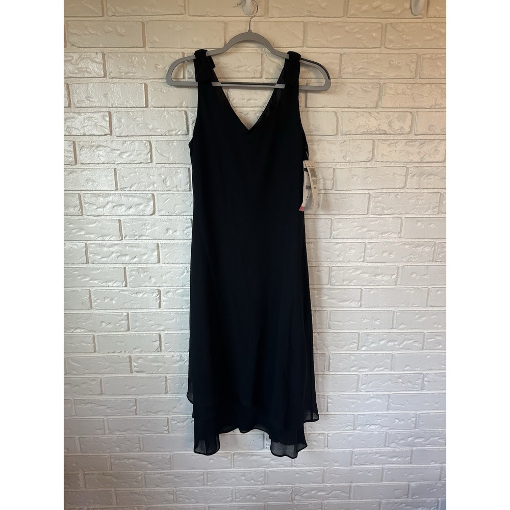 Megan Lee 90s Black Slip Dress‎ | Size 14 | Minimalist Grunge-Chic NWT